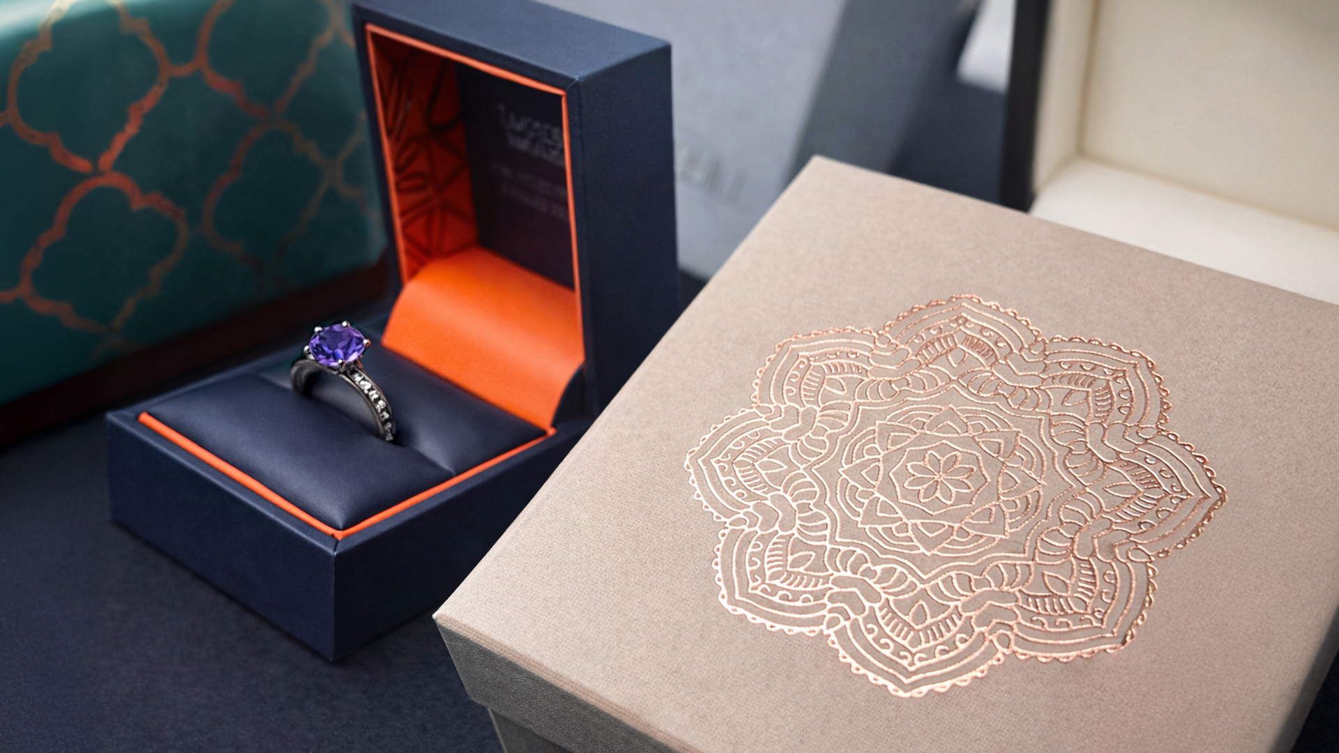 Jewelry Box with Foil Imprint