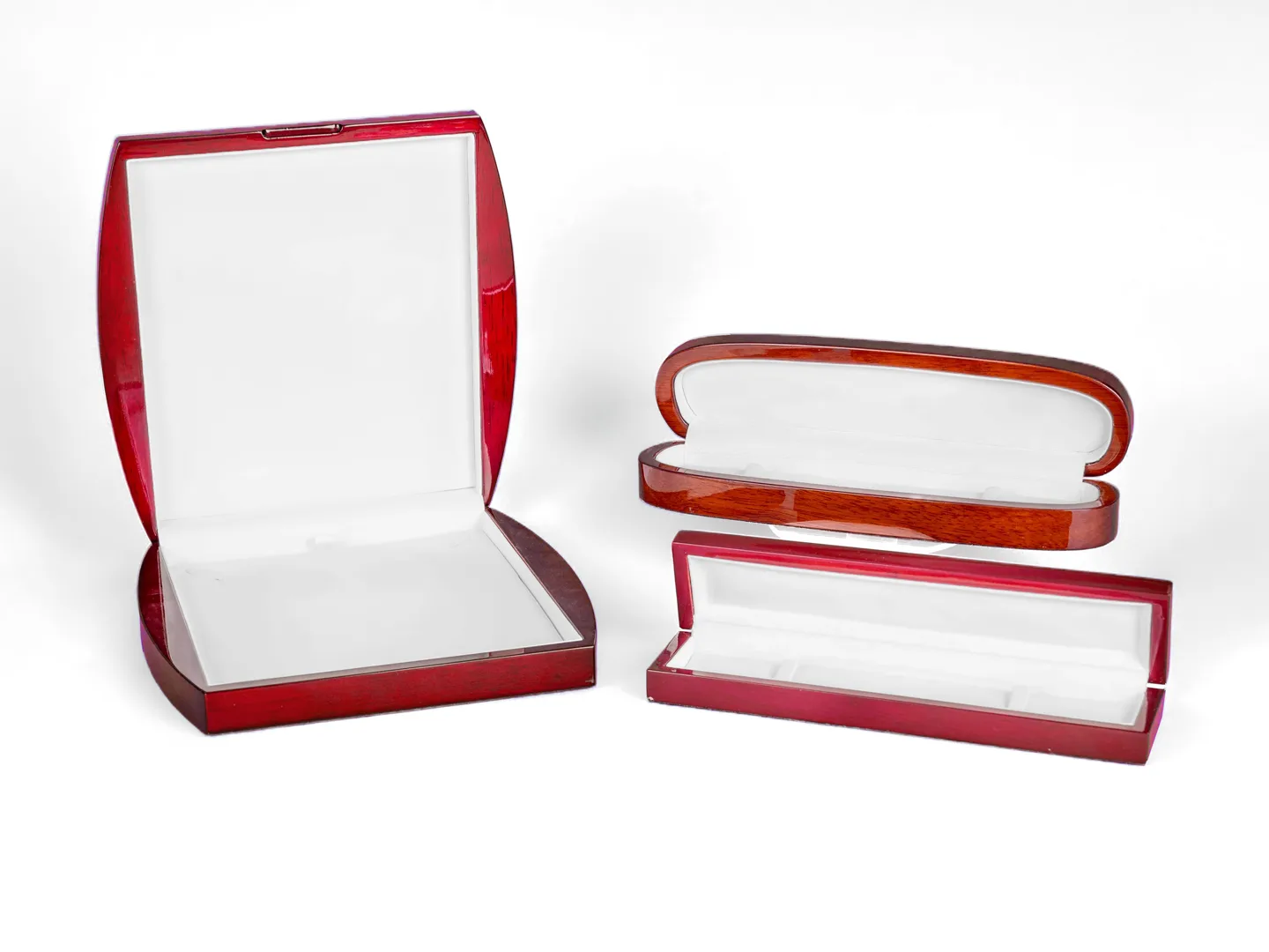 Luxury Wooden Hinged Jewelry Boxes